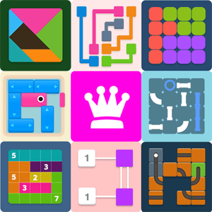 Puzzledom classic puzzles all in one Logo